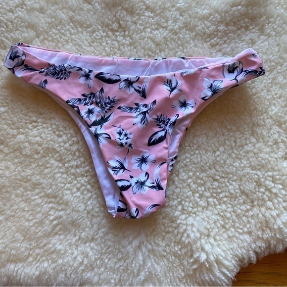 Pink Floral Bikini Bottom NWOT - Picture 1 of 5